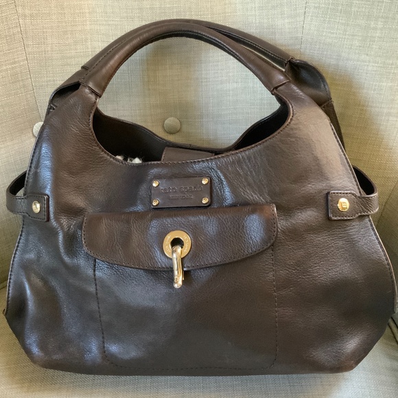 KATE SPADE Structured Brown Leather Handbag - Picture 2 of 15